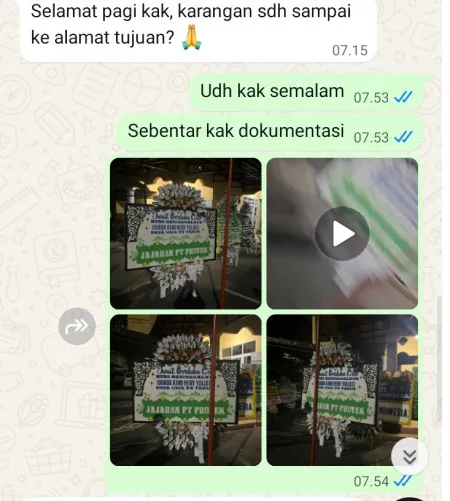 Pengiriman Papan Bunga Selamat Kampung Melayu